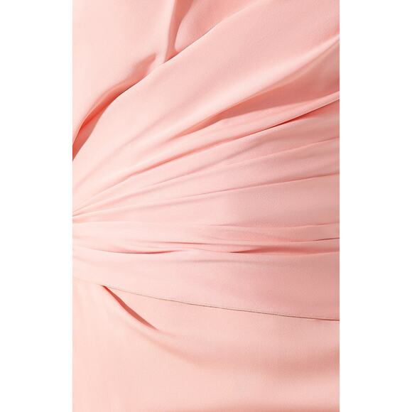 NWT DOLCE & GABBANA Strapless Ruched Midi Dress Pink 44 L - Picture 6 of 7